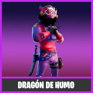 SKIN DRAGÓN DE HUMO FORTNITE ENMARCADA