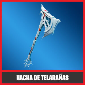 PICO HACHA DE TELARAÑAS FORTNITE ENMARCADO