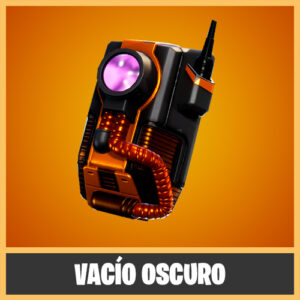 MOCHILA VACÍO OSCURO FORTNITE ENMARCADA