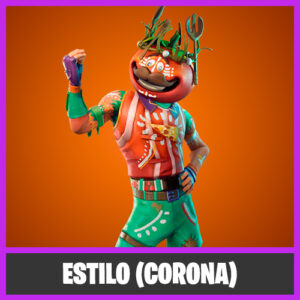 ESTILO CORONA DE LA SKIN TOMATOIDE FORTNITE