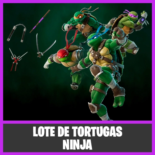 LOTE DE TORTUGAS NINJA FORTNITE
