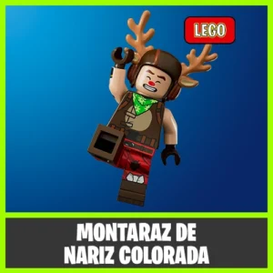 SKIN LEGO MONTARAZ DE NARIZ COLORADA FORTNITE